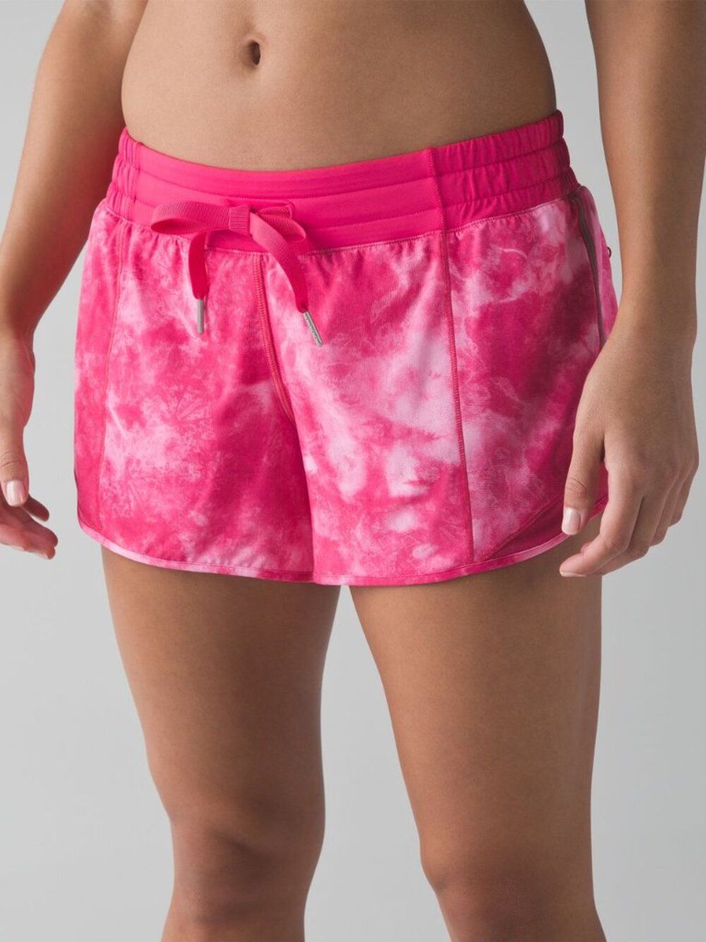 Lululemon Pink Cloudy Abstract Printed Hotty Hot Shorts 2.5"